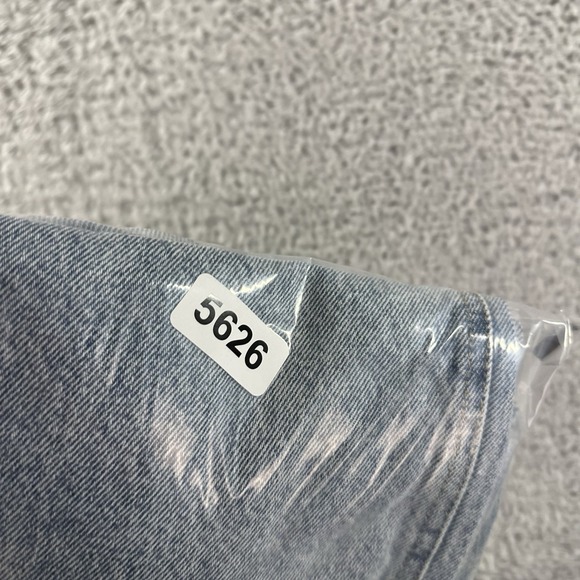 MNG Mango Jeans Womens 2 Wide Leg High Waisted Relaxed Raw Hem 26x31 - Picture 10 of 10